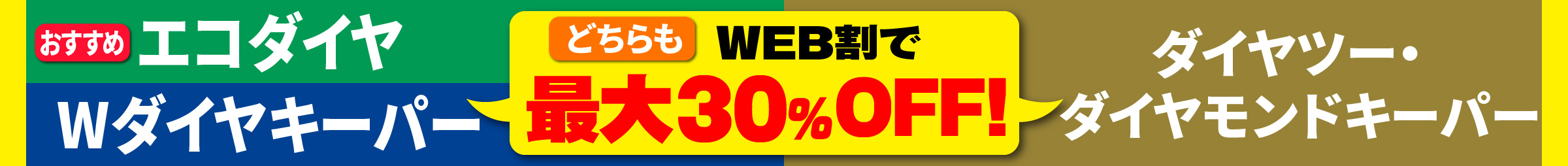 ダイヤモンドキーパー・エコダイヤキーパーWEB割